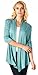 Popana Super-Soft Open Front Drape Cardigan - Made In USA