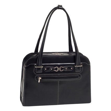 McKleinUSA OAK GROVE 96635 Black Leather Fly-Through Checkpoint-Friendly Ladies' Briefcase McKleinUSA OAK GROVE 96635 Black Leather Fly-Through Checkpoint-Friendly Ladies' Briefcase
