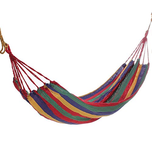 KING DO WAY Cotton Fabric Canvas Hammock Tree Hanging Swing Suspended Outdoor Indoor Bed 68