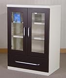 リビング/ダイニング キャビネット マーブル 両開きタイプ 【本州お届けは送料無料です】