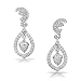 Bling Jewelry .925 Silver Micropave CZ Kate Middleton Inspired Acorn Dangle Earrings