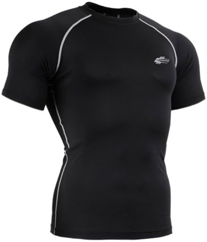 Leohester Men's Short Sleeve Compression Shirt M
