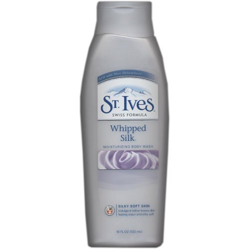 St. Ives Swiss Formula , Moisturizing Body Wash, Whipped Silk ,18-Ounce Bottles