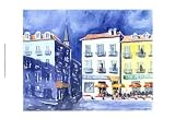 Puerto Rico Caf - J. Presley Art Print Poster 14 x 11