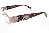 ED HARDY EHO711 Eyeglasses Vintage Tattoo EHO-711 Pink Sapphire Frames