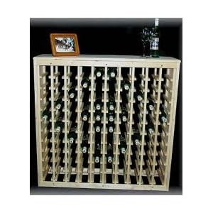 Wine Rack - 110 Bottle (Pine) (41.5 H x 42.5 L x 12 D) by
