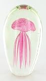 Crystal Pink Jellyfish Bathroom Glass Statue Art Figure