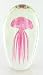 Jellyfish Pink Glow in the Dark Glass Paper Weight Art Statue