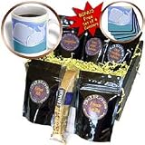 Kike Calvo KIKEO Children illustrations - Mother and calf sperm whales breath on the ocean surface - Coffee Gift Baskets - Coffee Gift Basket