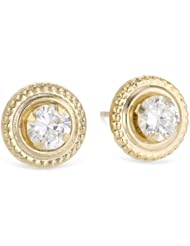 Disney Princess 10kt Gold Cubic Zirconia Girls Stud Earrings