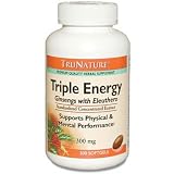 Trunature Triple Energy Ginseng and Eleutherococcus 300 Softgels