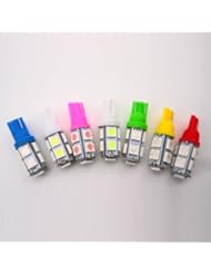 Automotive Parts and Accessories: 10pcs x T10 5050 White Micro 9SMD Universal Car Interior Wedge LED Light Bulbs Lamp - Manso