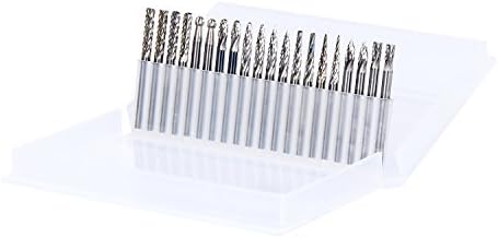 Tritop 20pcs 3mm Shank Tungsten Steel Solid Carbide Rotary Files Drill Die Grinder Double Cut