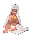 Los Angeles Dodgers Baseball Infant Baby Hooded Bath Towel
