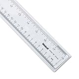 Westcott Acrylic Ruler with Hang-Up Hole, 2 Beveled Edges, 18 Long ACM10564