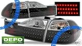 HONDA ACCORD 98-00 BLACK LED TAIL LIGHTS BY DEPO