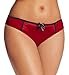 Parfait Charlotte Bikini Brief #6905,Red/black,Medium