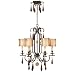 World Imports 7646-29 Turin 6 lights iron chandelier with pendalogues