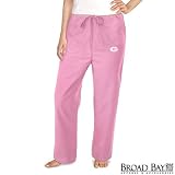 Georgia Bulldogs Pink Scrubs Pants DRAWSTRING BOTTOMS-Sz XXL- University of Georgia For HER - DRAWSTRING Waist -Officially Licensed NCAA College Logo Apparel Unique GIFT Ideas For Mom Nurses Ladies Students Graduation