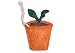Natural Loofah Multi-Purpose Scrubber - Flower Pot - FREE SHIPPING