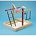 Penn-Plax Bird Life Wooden Playpen – Perfect for Parakeets, Lovebirds, Parrotlets, Cockatiels, and Green Cheek Conures – Medium