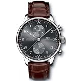 IWC Portuguese Chronograph Automatic Automatic Mens Watch in 18K White Gold, Brown Alligator Strap,... by IWC