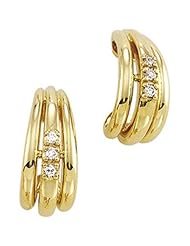 Pair of 18K Yellow Gold Diamond Earrings - 0.12 Ct. -- LIFETIME WARRANTY