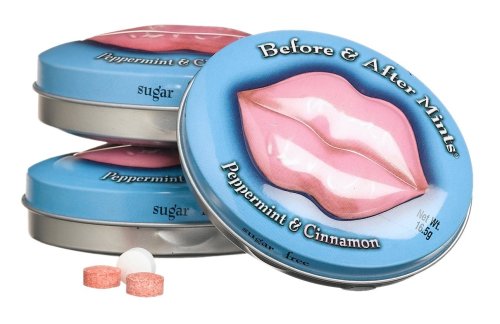 Before & After Mints, Cinnamon & Peppermint, 0.6-Ounce Tins (Pack of 24) by Before & After Mints