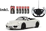RC Porsche 911 Carrera S ferngesteuert 1:12 inkl. Batterien - Licht - RTR - (Farbe wählbar) (weiß 40 MHz)