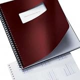 GBC2000704 Presentation Cover, Window, Round Corners, Burgundy