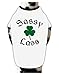 TOOLOUD Sassy Lass St Patricks Day Dog Shirt White with Black Medium