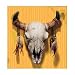 Western Steer bull skull statue indian style sculpture