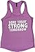 Orange Arrow Women's Sore Today Strong Tomorrow Racerback Tank
