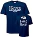 Carlos Pena Majestic Name and Number Navy Tampa Bay Rays T-Shirt - X-Large