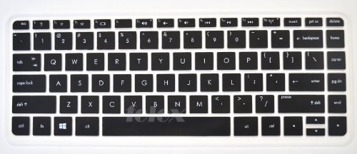 Folox® High Quality Laptop Keyboard Skin Protector Cover for HP Split X2 13-m110dx 13-m010dx 13-g110dx Envy 14-k001t 14-k002tx 14-k003tx 14-k020us 14-k010us 14-k027cl 14t-k100 14-f020us 14-f021nr 14-f027cl 14-e021tx 14-e022tx 14-e023tx 14-e024tx 14-e034tx 14-e035tx 14z-n100 TouchSmart 14 (Black)