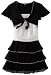 Amy Byer Girls 7-16 Tie Front Triple Tier Bolero Hem Dress, Ivory, 14.5