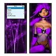 Violet Girl Design Decal Skin Sticker for Apple iPod nano 2G (2nd Generation) 2GB/ 4GB/ 8GB Player