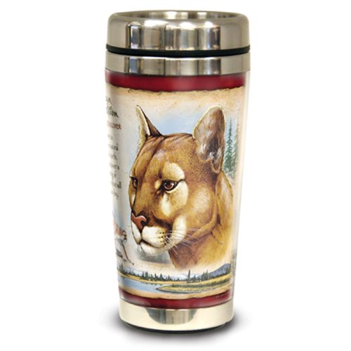 American Expedition Wildlife Steel Travel Mug (Mountain Lion)