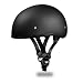 New!!! Slim Line Daytona Helmets *Skull Cap Style Motorcycle Helmet *Half (1/2) Shell Helmet-D.O.T. Approved, DULL BLACK, Smallest D.O.T. 1/2 Shell Helmet Ever Made! ***More Oval Than Round Helps Eliminate That Mushroom Look ***FREE Head Wrap And FREE Dra RS.6149.00
