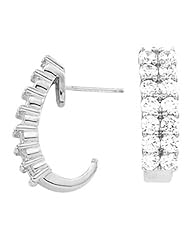 Pair of Platinum Diamond Earrings - 2.00 Ct. -- LIFETIME WARRANTY