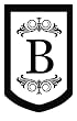 Monogram Regalia Garden Size Flag - B Monogram Regalia Garden Size Flag - B