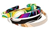 L. Erickson USA 1/2 Ultra Comfort Headband 100% Silk Charmeuse - Hip Geo