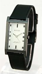 ANTON RUSANO Men's Gun-Metal Finished Quartz Strap Watch. Model: AR-1005M