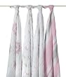 aden + anais 4 Pack Muslin Swaddle Blanket, For The Birds