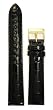 Men's Genuine Louisiana Alligator Watchband Black 20mm Watch Band from JP Leatherworks