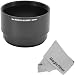 52MM Lens Adapter Tube for KONICA Minolta Dimage Z3, Z5, & Z6 Cameras + MagicFiber Microfiber Lens Cleaning Cloth