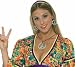 Hippie Peace Sign Necklace and Earrings Adult