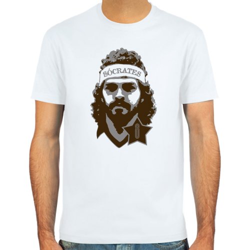T-Shirt Sócrates ::: Farbauswahl: skyblue, sand oder weiß ::: Fußball-Kult