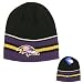 Baltimore Ravens Mega Stripe Knit Beanie