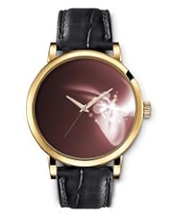 SPRAWL Aanalog Fashion Series Gold Ladies Watches of Genuine Black Leather Strap,Unique Wrist Watch for Women Girls Designed with Background brown circle and spiral